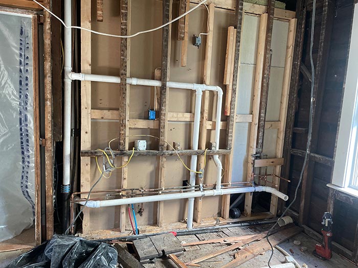 Rough Waste Vent Pipe Installation